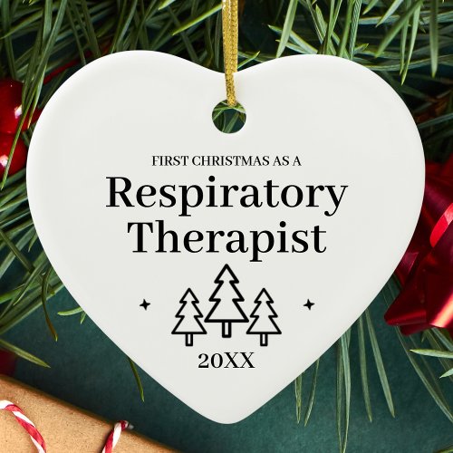 Respiratory Therapist New Job Christmas Ceramic Ornament