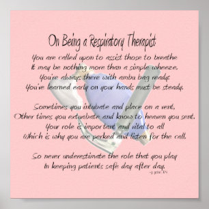 Respiratory Therapist Poem/Poster Poster