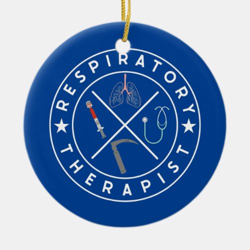 Respiratory Therapist Respiratory Care Week Ceramic Ornament