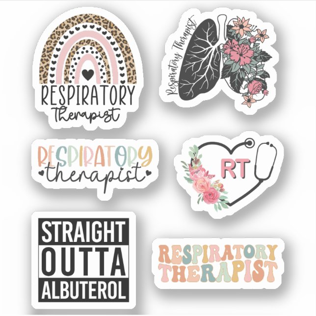 Respiratory Therapist Respiratory Therapy RT Gifts Sticker (Front)