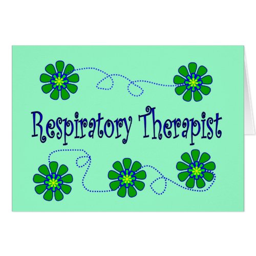 Respiratory Therapist Retro Flowers Design