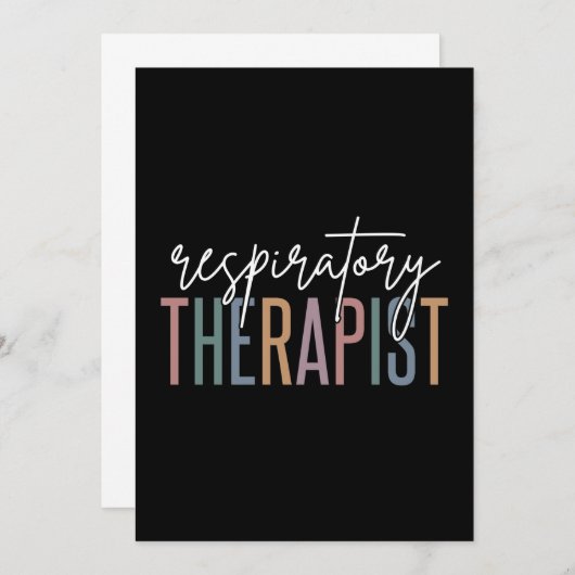 Respiratory Therapist RT Gifts (Front/Back)