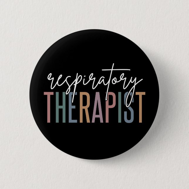 Respiratory Therapist RT Gifts Button (Front)