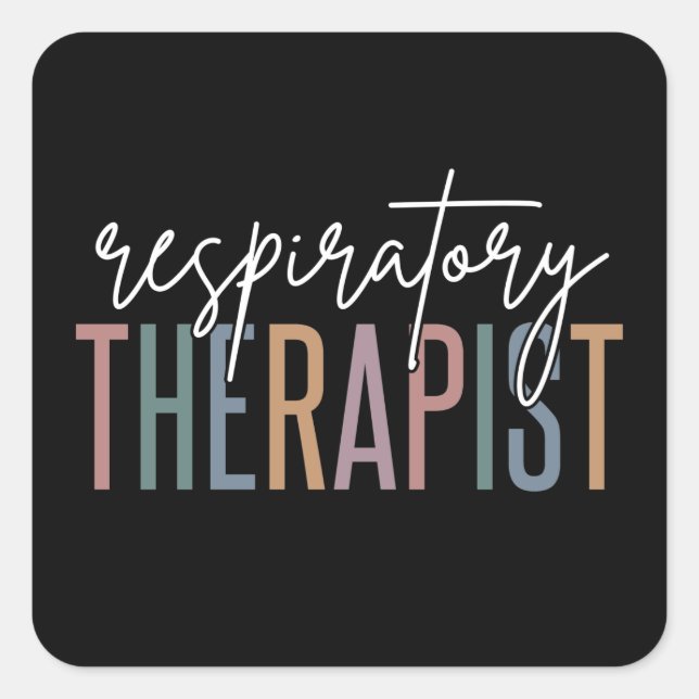 Respiratory Therapist RT Gifts Square Sticker (Front)