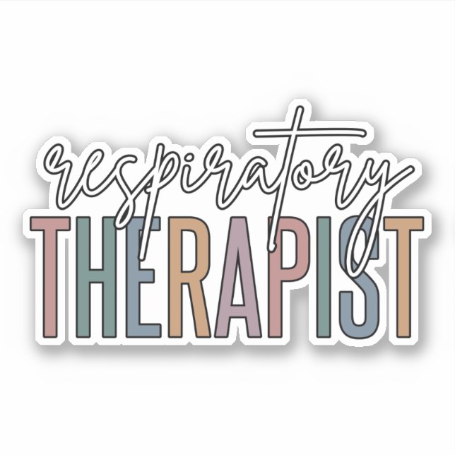 Respiratory Therapist RT Gifts Sticker (Front)