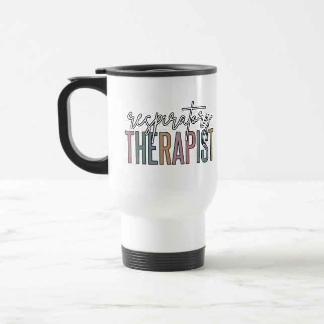 Respiratory Therapist RT Gifts Travel Mug (Left)