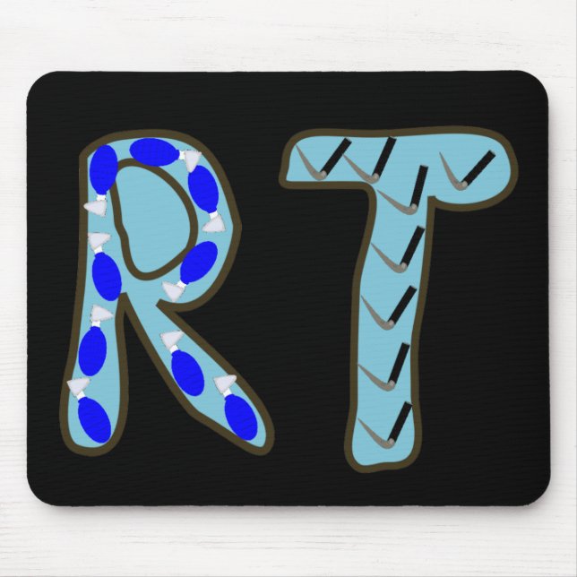 Respiratory Therapist "RT" Mouse Pad (Front)