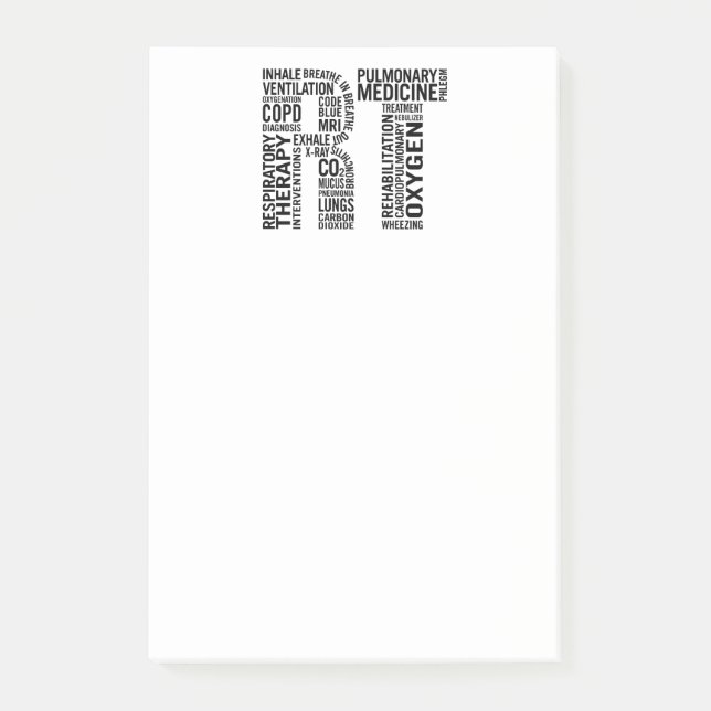 Respiratory Therapist RT Post-it Notes (Front)