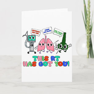 Respiratory Therapist Valentine’s Day Design Lung  Card