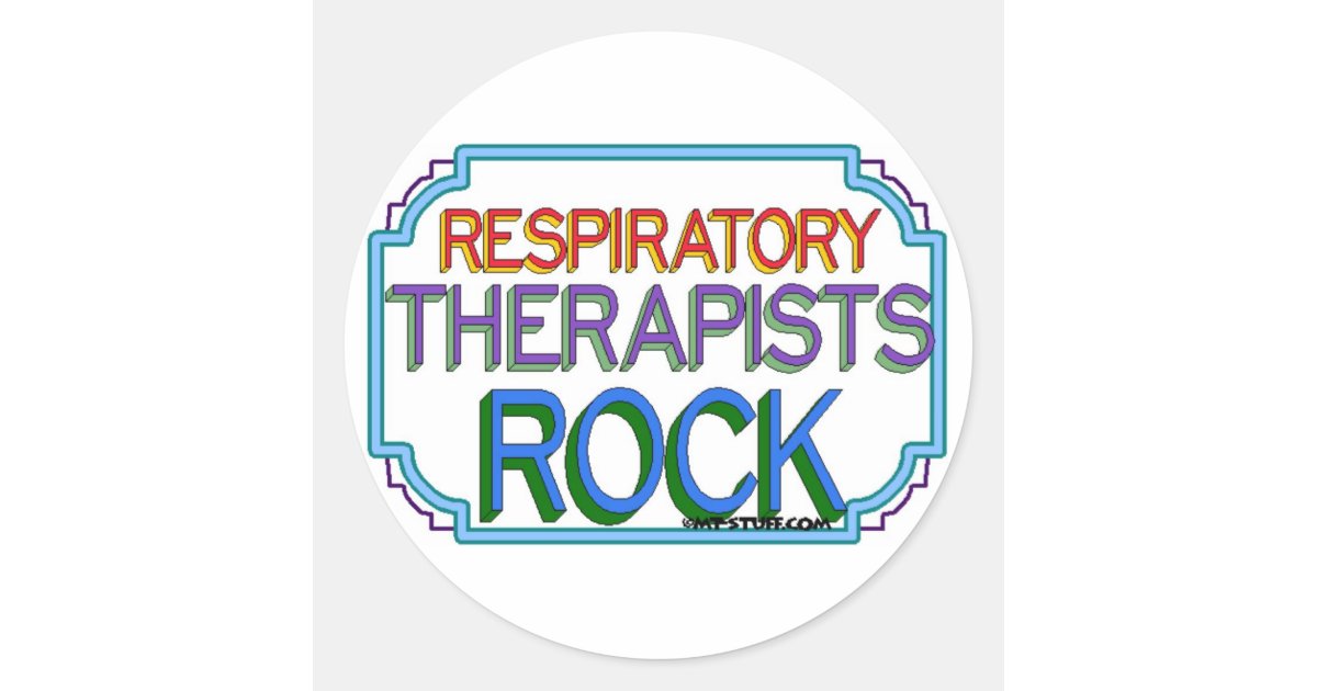 Respiratory Therapists Rock Classic Round Sticker | Zazzle