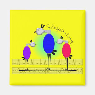 Respiratory Therapy "Ambu Birds" Gifts Magnet