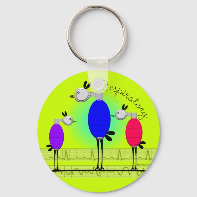 Respiratory Therapy "Ambu Birds"  Key chain (Front)