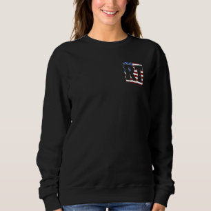 Respiratory Therapy  American Flag  RT  Front Back Sweatshirt