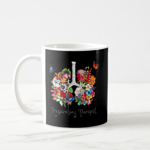 Respiratory Therapy Floral Lung Respiratory Therap Coffee Mug