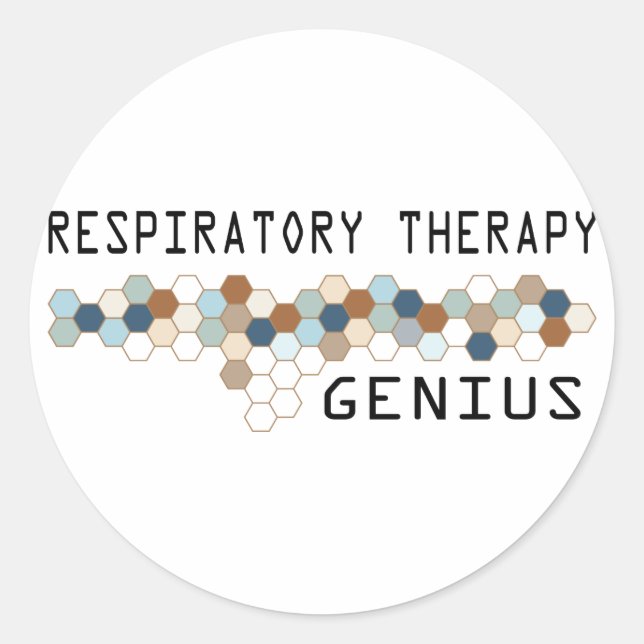Respiratory Therapy Genius Classic Round Sticker (Front)