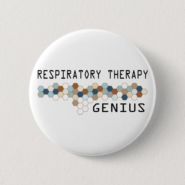 Respiratory Therapy Genius Pinback Button (Front)