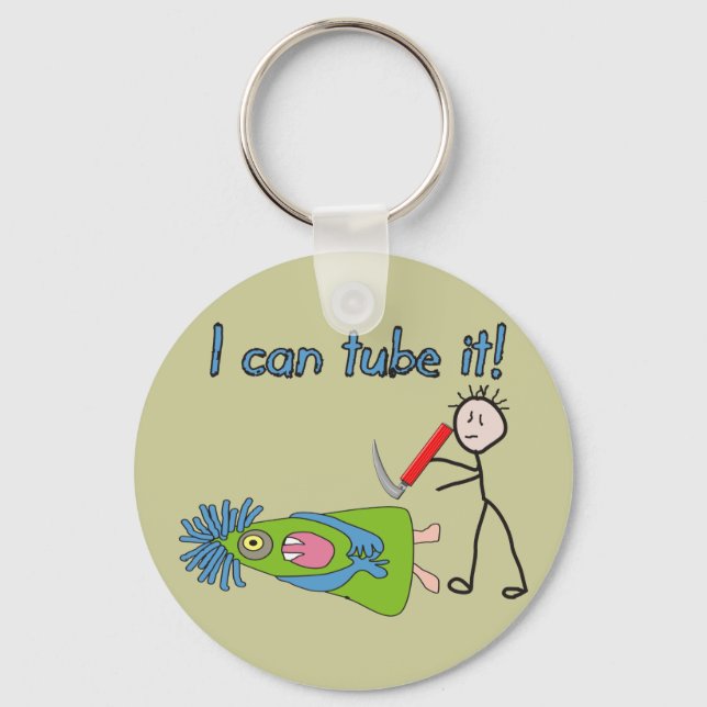 Respiratory Therapy Gifts "I Can Tube it!" Keychain (Front)