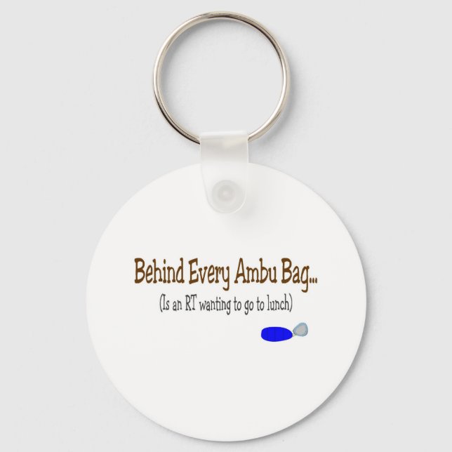 Respiratory Therapy Gifts Keychain (Front)