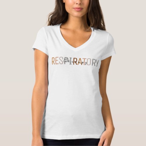 Respiratory Therapy mix colors with black T_Shirt