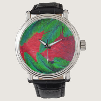 Resplendent Quetzal feather design Watch