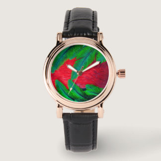 Resplendent Quetzal feather design Watch