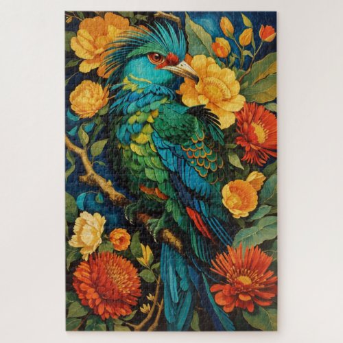 Resplendent Quetzal Majesty Jigsaw Puzzle