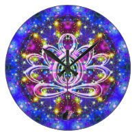 Resplendent Zen Lotus Clock