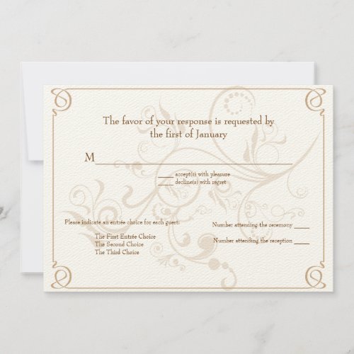 Response Card Personalized Invitations