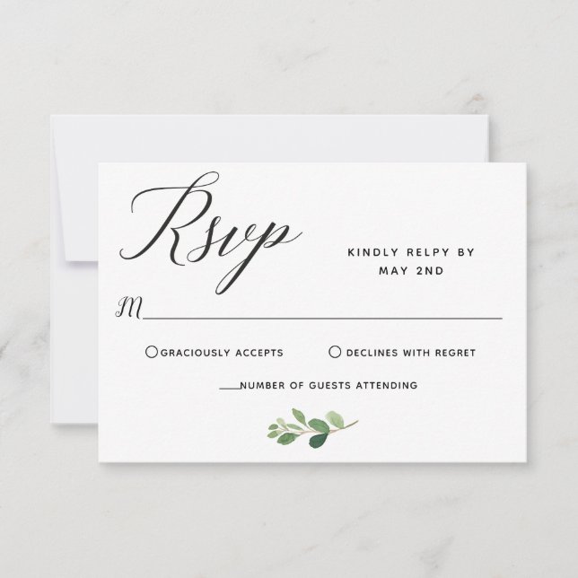 Response Card  Wedding (Front)