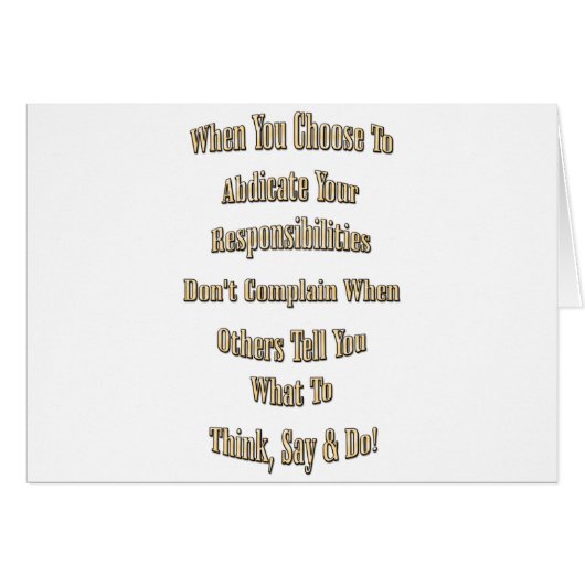 Responsibility Cards (Front Horizontal)