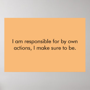 Responsibility  poster
