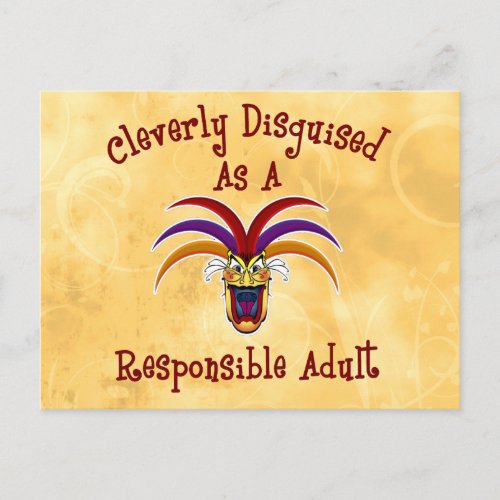 Responsible Adult Postcard