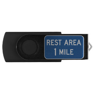 Rest Area Road Sign Flash Drive