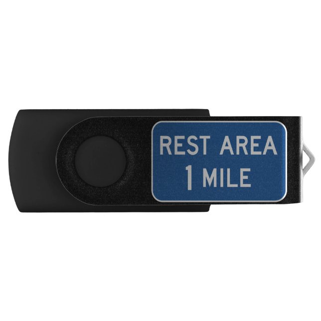 Rest Area Road Sign Flash Drive (Front)