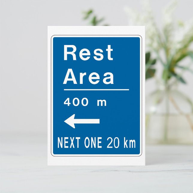 Rest Area Road Sign Invitations (Creator Uploaded)