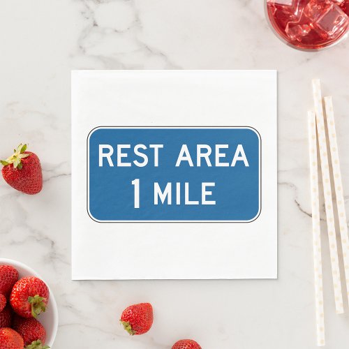 Rest Area Sign Paper Napkins