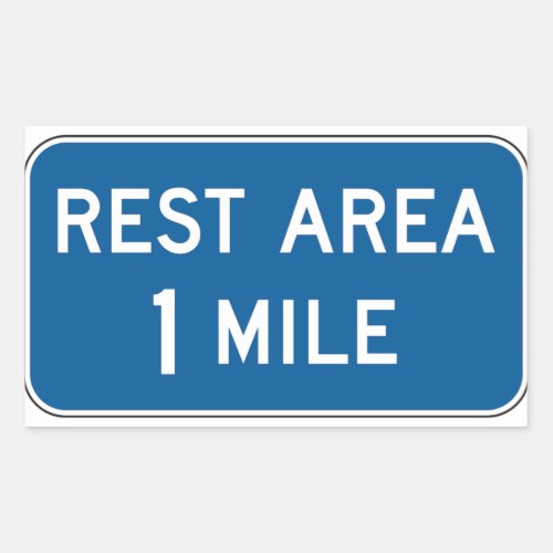 Rest Area Sign Stickers