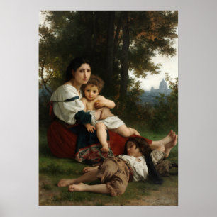 Rest by William-Adolphe Bouguereau Poster