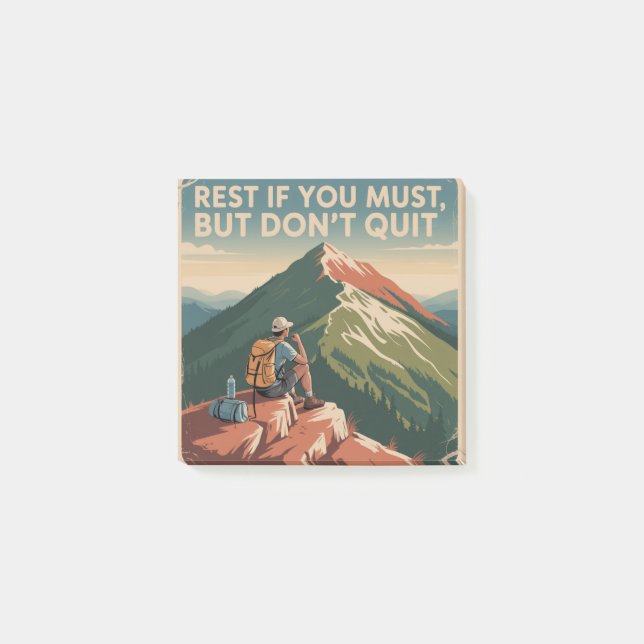 Rest If You Must, But Don't Quit Post-it Notes (Front)
