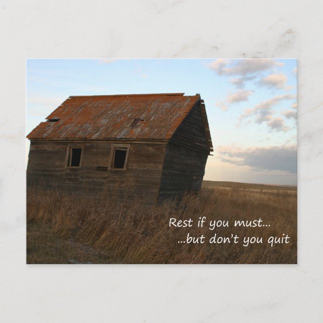 Rest if you must but dont you quit postcard (Front)