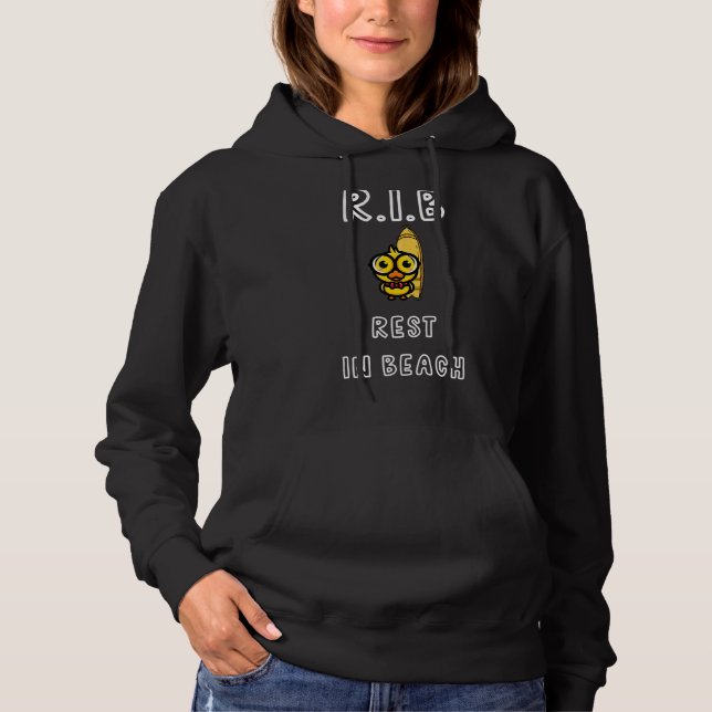 Rest In Beach  Phrase Summer Beach Cute Chick Hoodie (Front)