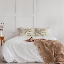 REST IN JESUS Christian Quote Pillow Case Set