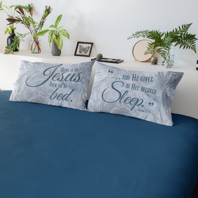 REST IN JESUS Christian Quote Pillow Case Set (Creator Uploaded)