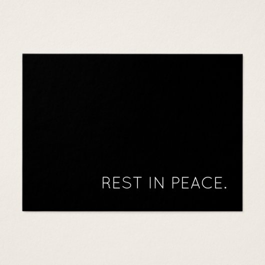 rest in peace. (Front)