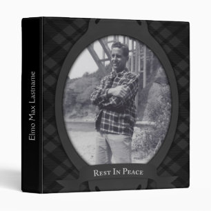 rest in peace funeral guest book 3 ring binder