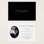 rest in peace funeral prayer card (Front & Back)