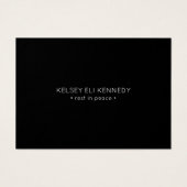 rest in peace funeral prayer card (Front)