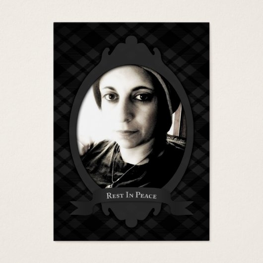 rest in peace funeral service announcements (Front)