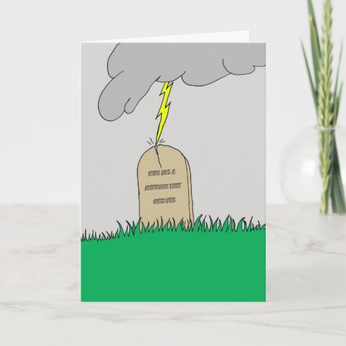 Rest In Peace Marriage Card