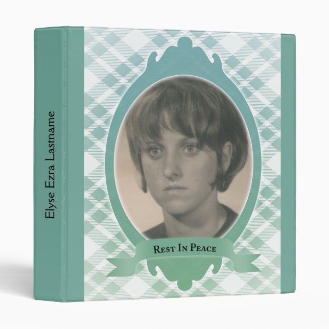 rest in peace memorial guest book binder (Front/Spine)